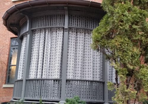 Outdoor Drapes and Roman Shades Installed at P. Residence – The Annex, Toronto