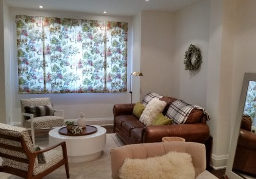 Roman Shades Installed at S. S. Residence – High Park, Toronto