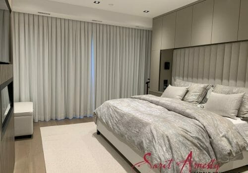 Roman Shades & Custom Window Coverings installed at S Residence – Forst Hill, TO.